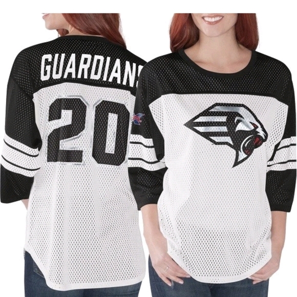G-III Tops - Nwt G-III WOMEN'S XFL #20 NEW YORK GUARDIANS MESH JERSEY Sz M